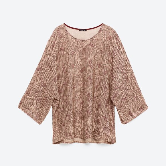 Zara Tops - Zara | Loose Fit Geo Top